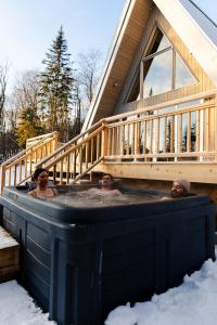 Ảnh trong thư viện ảnh của Canadian Classic - Spa - Sauna - Fire - Forest ở Val-David