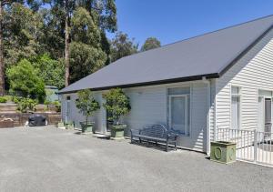 Bygningen som feriehuset ligger i