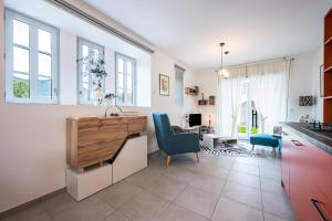 Et opholdsområde på Location Appartement Les Ondes