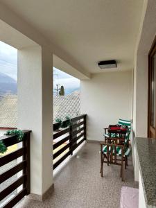 En generel udsigt til bjerge eller udsigt til bjerge taget fra den private indkvartering