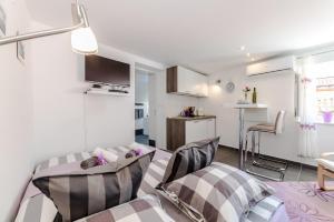 Kuchyň nebo kuchyňský kout v ubytování Apartment Luce Mala