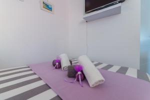 TV a/nebo společenská místnost v ubytování Apartment Luce Mala