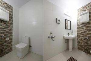 Koupelna v ubytování Wall Street Hotel + 13 fotografií