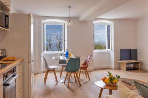 Køkken eller tekøkken på Casa Carmi appartement vue mer à Erbalunga