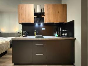 Køkken eller tekøkken på M-Studios in Stuttgart Stadtmitte