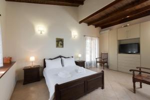 Et tv og/eller underholdning på Luxurious Villa Mountain views & close to the sea