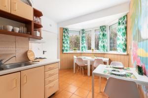 Kuchyň nebo kuchyňský kout v ubytování Dom Rooms of Poland - 500m od Suntago