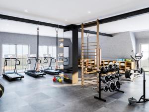 Fitnesscentret og/eller fitnessfaciliteterne på Apartmenthaus Resort Kranichsruh