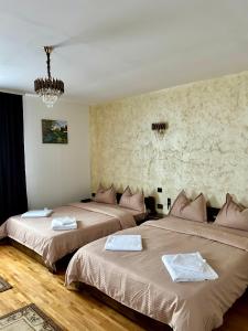 En eller flere senge i et værelse på Casa Chindris + 52 billeder