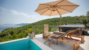 Naturlandskabet i nærheden af villaen