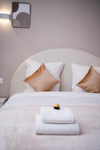 Postel nebo postele na pokoji v ubytování Hôtel Sofiane