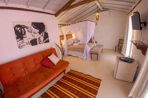 Et opholdsområde på Pousada Hibisco