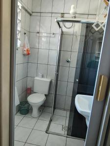 Phòng tắm tại Kitnet em São Vicente +7 ảnh