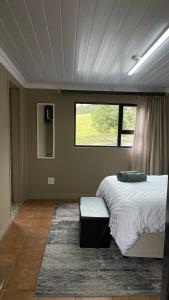 une chambre avec un lit et une fenêtre dans l'établissement Houtbosch Farm Stay, à George 16 autres photos