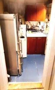 Køkken eller tekøkken på Przy Wyspie Słodowej