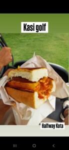 a sandwich sitting on top of a table at Bushman Spoor Backpackers in Soweto +14 photos