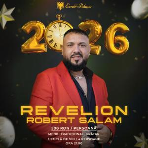 a poster for the return of regenstein saladin at Emir Palace in Popeşti-Leordeni