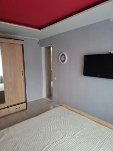 Postel nebo postele na pokoji v ubytování Trumpalaikė nuoma