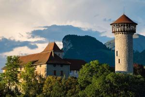 Naturlandskabet i nærheden af chaletet