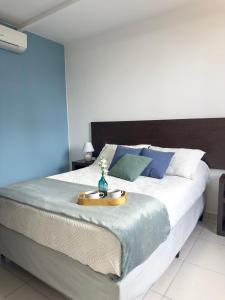 Postel nebo postele na pokoji v ubytování Hotel Mar y Arte Piriapolis