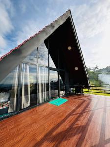 Μπαλκόνι ή βεράντα στο Cabañas El Encanto