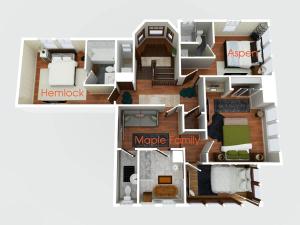 Plantegning af Aspen Room