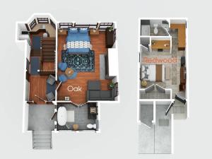 Půdorys ubytování Oak Suite + 2 fotografie