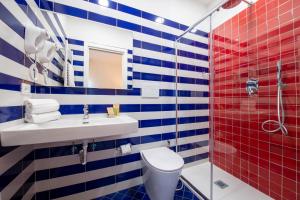 Koupelna v ubytování Villa Bellarosa