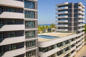 Bygningen som lejlighedshotellet ligger i