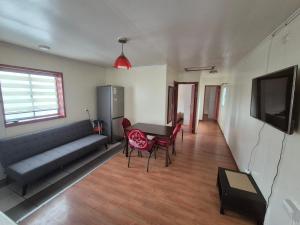 Et tv og/eller underholdning på Cabañas Friburgo