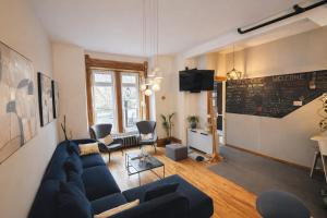 Χώρος καθιστικού στο Auberge du Plateau