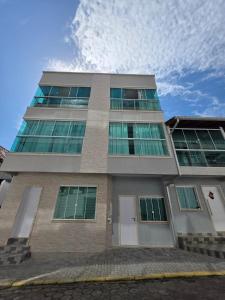 Bygningen som feriehuset ligger i