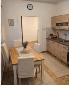 Køkken eller tekøkken på Apartmán Na Pavlači