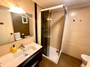 Phòng tắm tại Apartamento en Primera Línea de playa