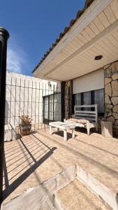 Ban công/sân hiên tại Gran casa para 8 personas Quequen Beach