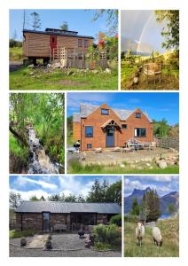 un collage di immagini di una casa e di un fienile di Sound of Durnamuck a Durnamuck