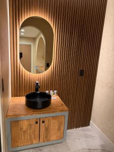 Koupelna v ubytování Presidio Inn