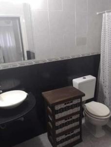 Koupelna v ubytování Necochea tu lugar