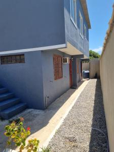 Bygningen som feriehuset ligger i