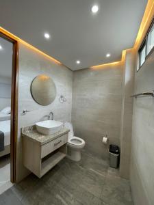 Et badeværelse på Hotel Ancor