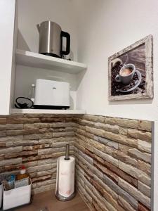 Køkken eller tekøkken på Frisch renovierte Privatunterkunft in Kulmbach