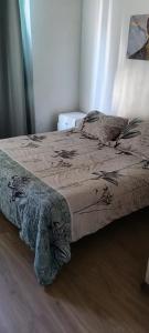 Postel nebo postele na pokoji v ubytování Lindos Departamentos amoblado en Santiago centro