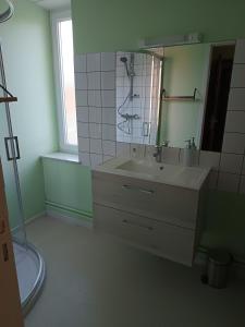 Koupelna v ubytování La clef du ban