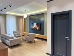 Posezení v ubytování Tashkent Premier Homes With All comfort