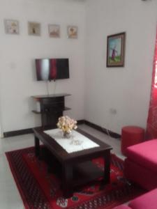 TV a/nebo společenská místnost v ubytování Omari estate