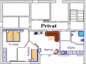 a floor plan of a house at Apartment Haus-Trapp by Interhome in Unterbernhards
