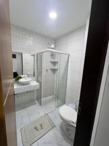 Koupelna v ubytování pousada agua viva