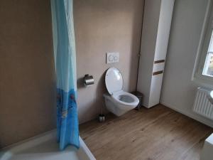 a bathroom with a toilet and a bath tub at Apartment GLORIOS by Interhome in Heiden