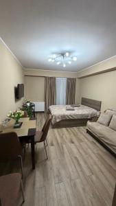 Posezení v ubytování GL Apartment in New Gudauri Block 3