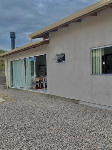 Bygningen som feriehuset ligger i